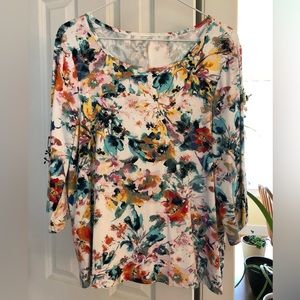 Pullover Blouse Top, Size L